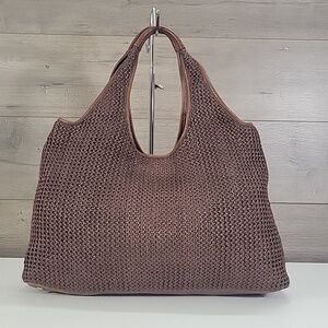 Banana Republic Nylon/Leather Woven Tote Bag in Brown